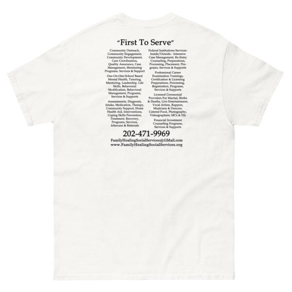 Family Healing T-Shirt - (Small Logo) - Image 3