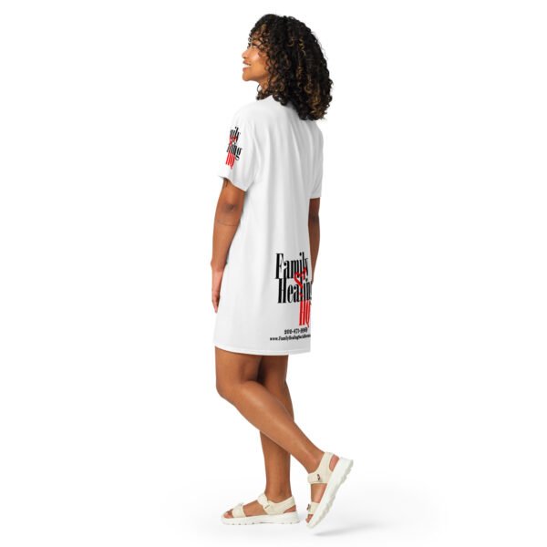 Family Healing T-shirt Dress (White) - Image 2