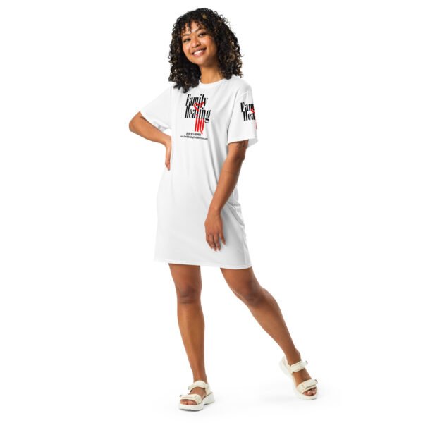 Family Healing T-shirt Dress (White)